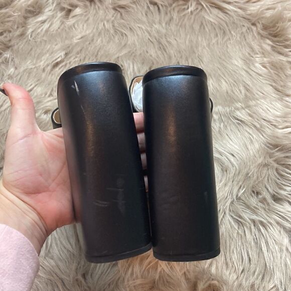 Dsevht Platform Sandals Slip On Open Square Toe Chunky Block High Heel Pump - Picture 7 of 15